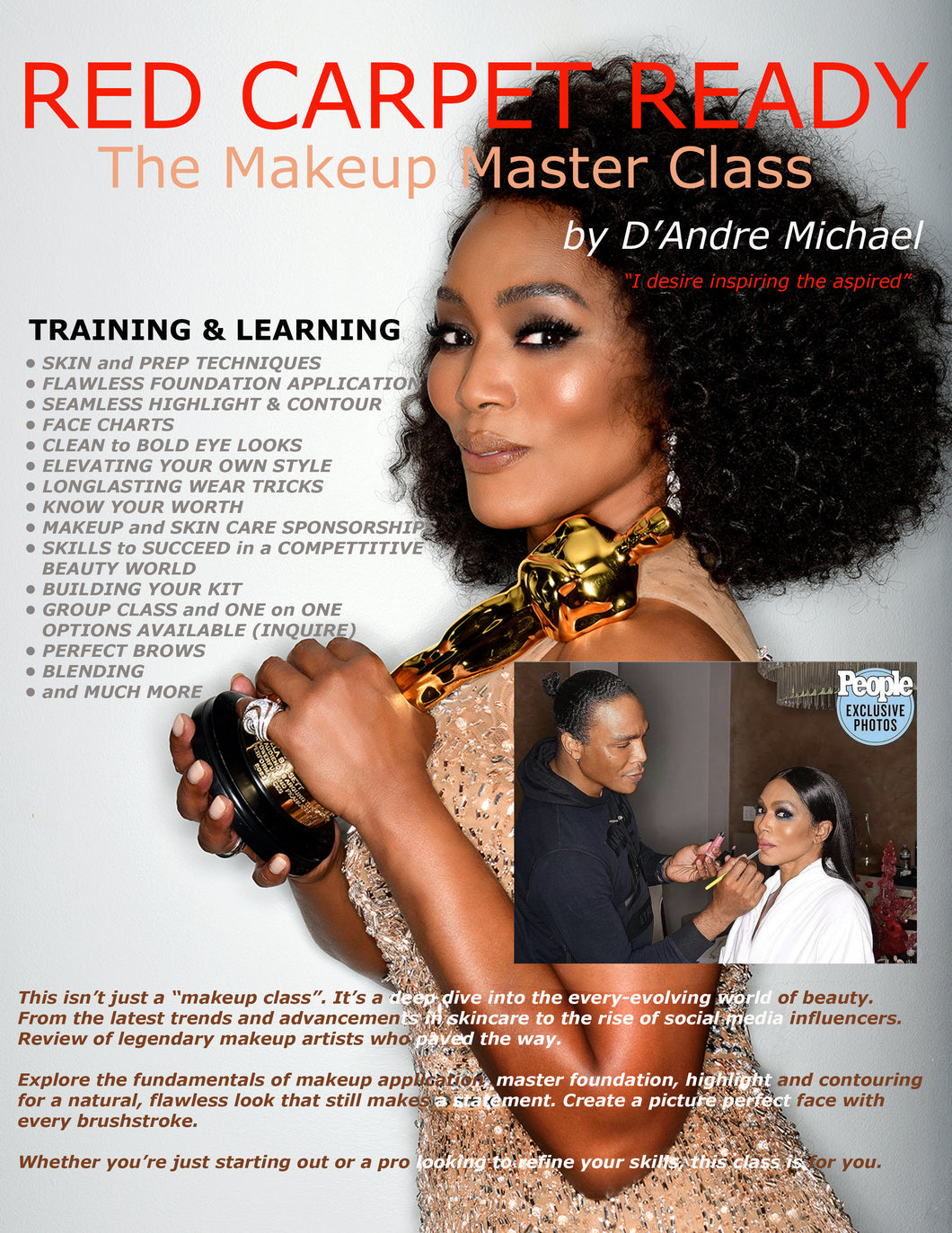 Red Carpet Master Class with Celebrity MUA D'Andre Michaels