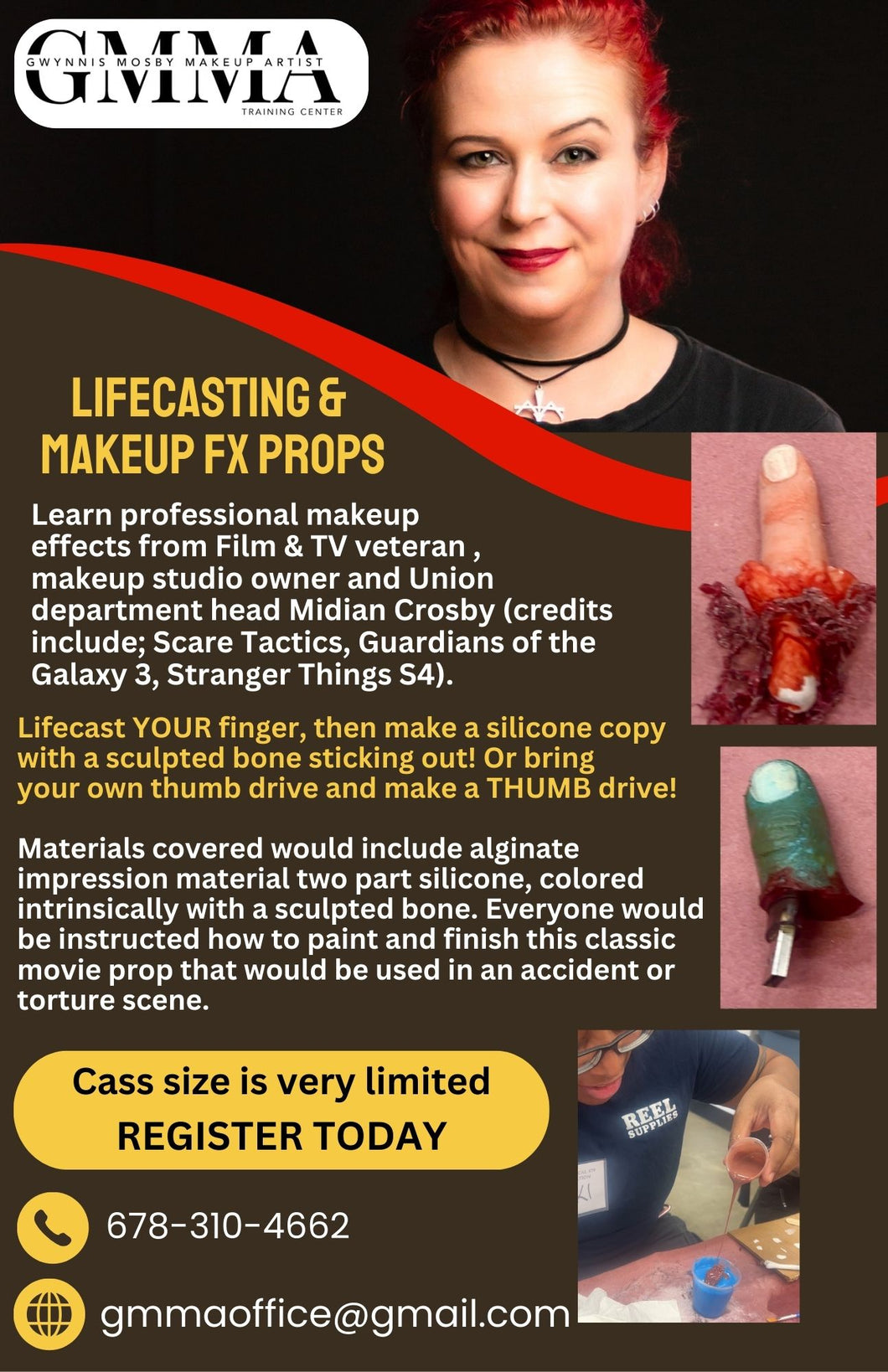 SFX Class - LIFECASTING MAKEUP FX PROPS